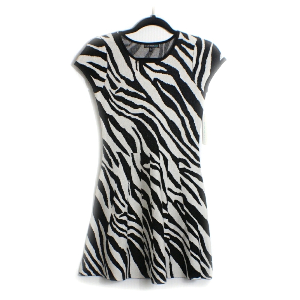 My Michelle Girls zebra print dress